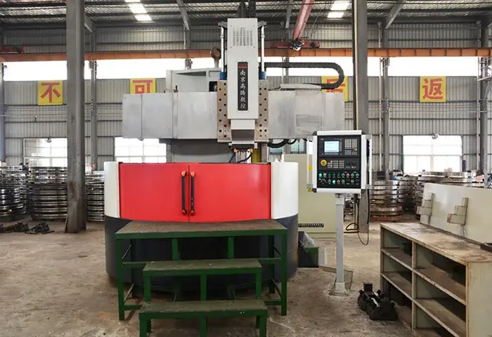CNC grinding equipment with a circular work area